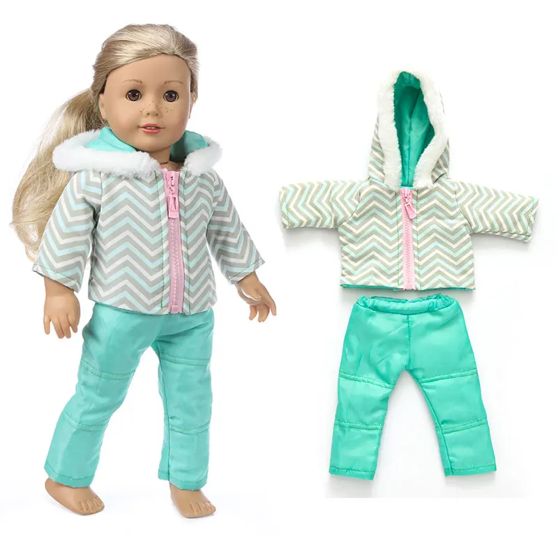 43cm Baby new born Doll winter clothing for baby doll clothes 18 Inch girl Doll jacket Coat, Shoes are not included.