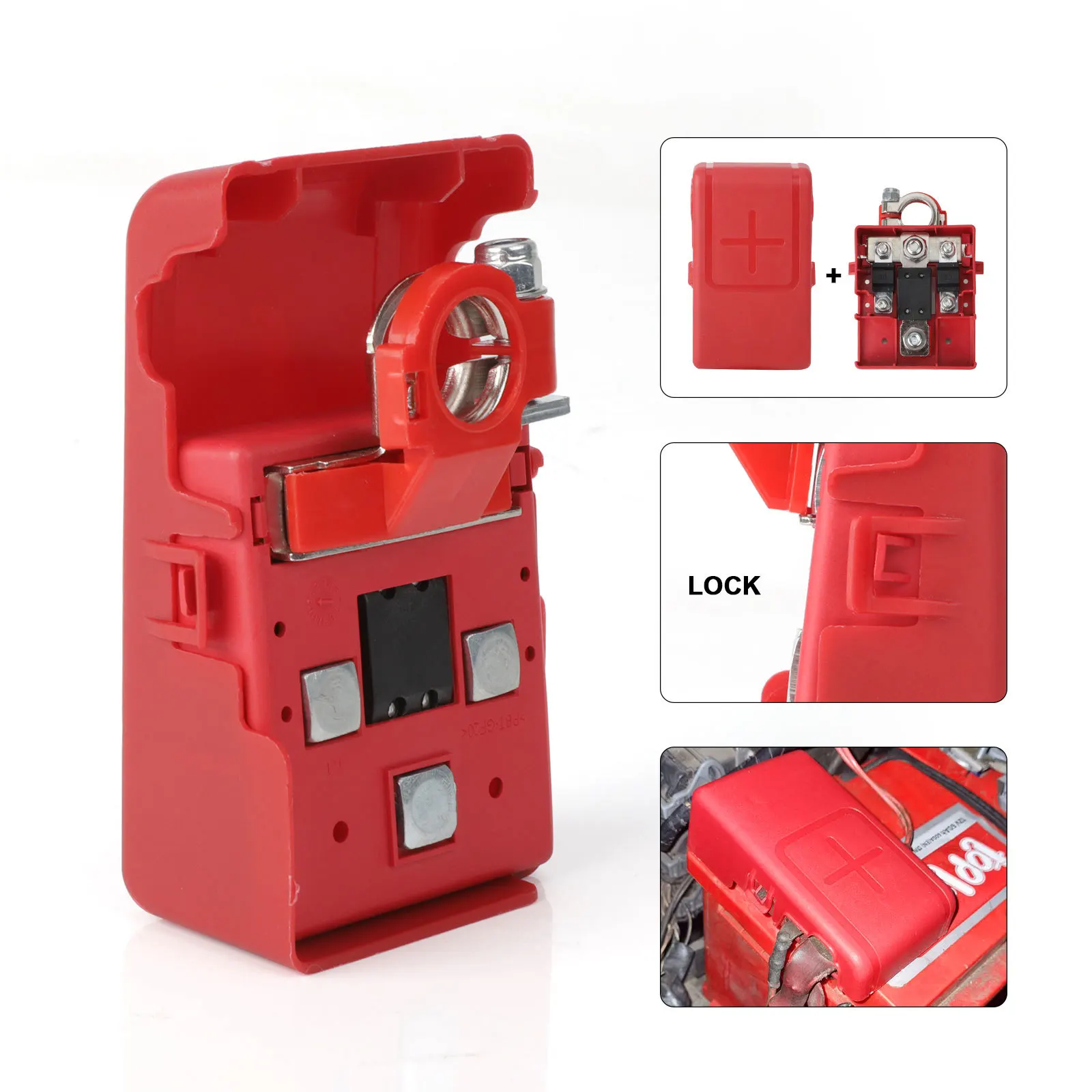 Car Battery Terminals Connectors Fused 32V 400A Distribution Clamp for OPEL Movano Van 1998–2003 Terminals 12V Battery Lug
