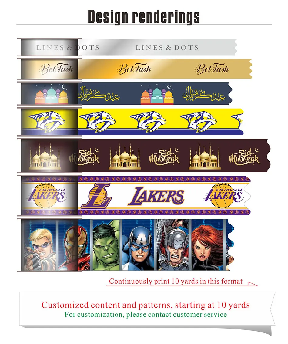 HAOSIHUI Grosgrain Ribbon Customizable Cartoon Or Logo Printed Single Side Colorful 10-32mm Width 10-50 Yards Length