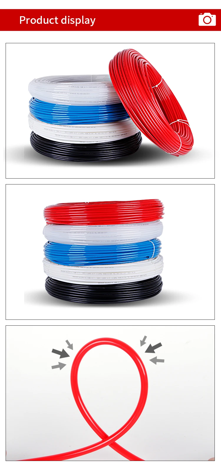 10M Nylon Tube PA Pneumatic Air Hose OD 4mm 5mm 6mm*1 8mm 10mm 12mm 14mm 16mm High Pressure Oil Pipe PA11-6 Tubing PA6