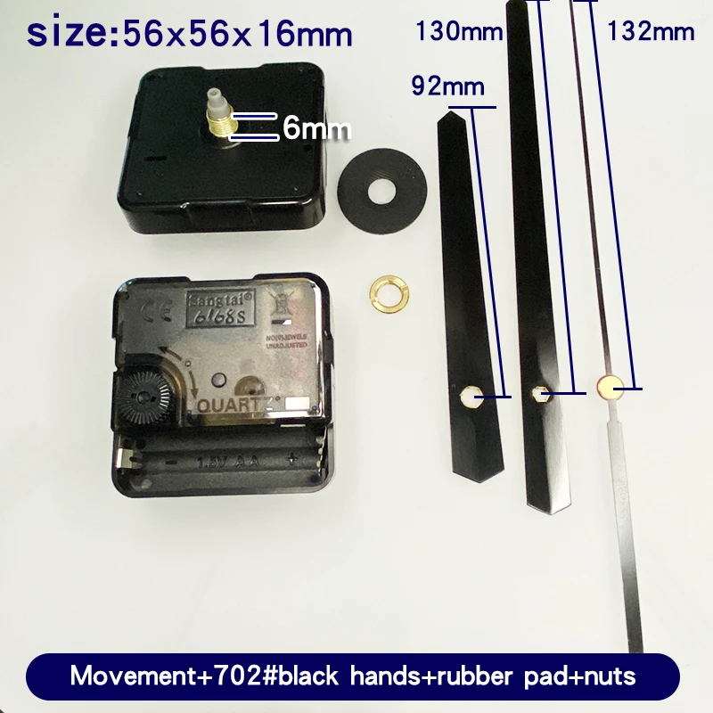 Quartz Clock Movement Kit With Gold Clock Hands Non Ticking Wall Clock Mechanism DIY Clock Making Repair Parts