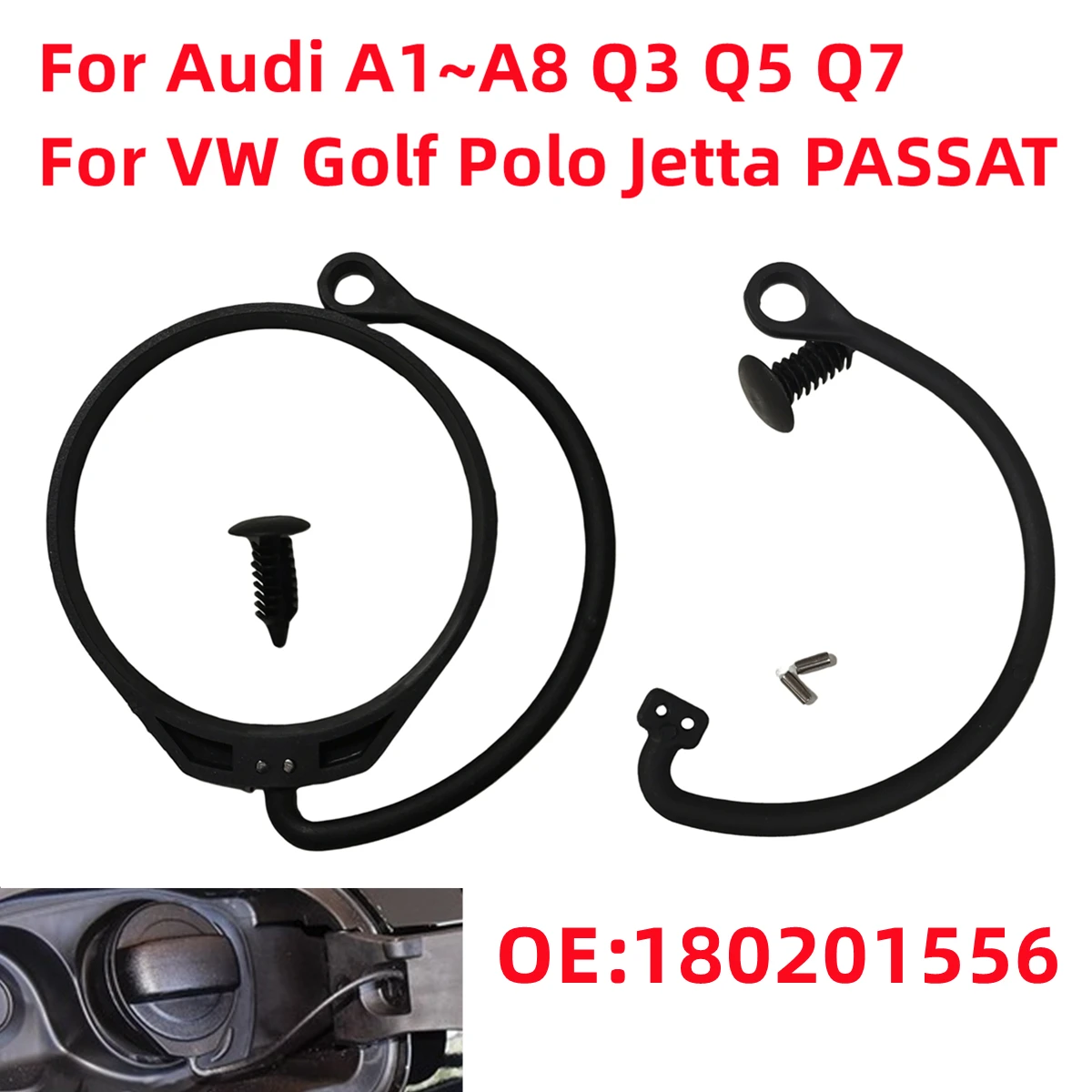 180201556 Fuel Tank Cap Cover Cable Band Cord Rope Line For Seat Leon MK1 Leon 1M Altea Ibiza Alhambra Cordoba Mii Toledo Exeo