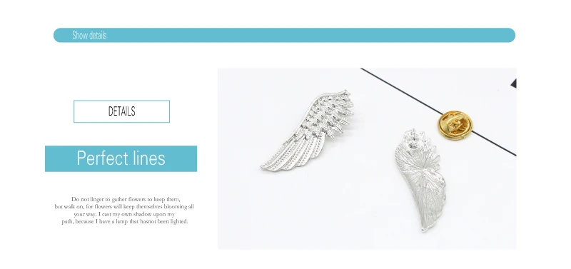 Fashion Vintage Men's Brooches Angel Wings Deer Wolf Cat Animal Brooch Pins Men And Women Skull Brooch Shirt Collar Pin Brooch
