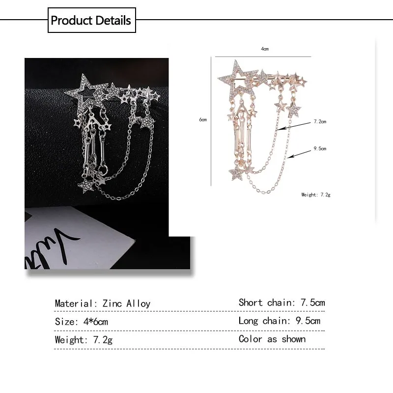 Fashion Vintage Men's Brooches Angel Wings Deer Wolf Cat Animal Brooch Pins Men And Women Skull Brooch Shirt Collar Pin Brooch