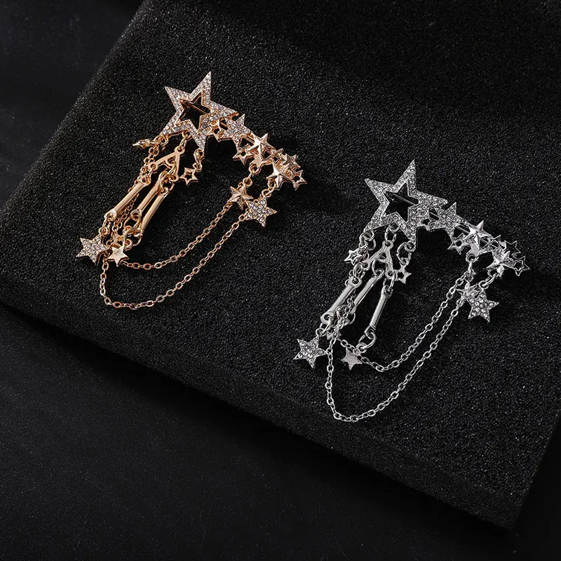 Fashion Vintage Men's Brooches Angel Wings Deer Wolf Cat Animal Brooch Pins Men And Women Skull Brooch Shirt Collar Pin Brooch