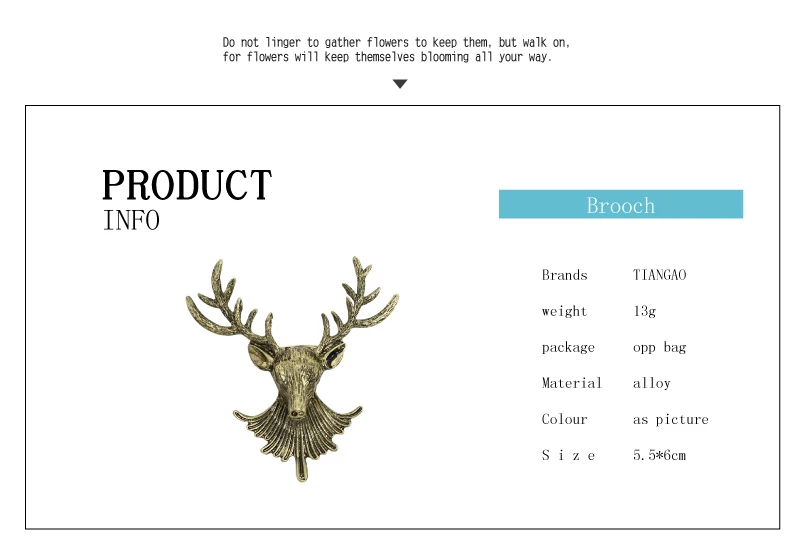 Fashion Vintage Men's Brooches Angel Wings Deer Wolf Cat Animal Brooch Pins Men And Women Skull Brooch Shirt Collar Pin Brooch