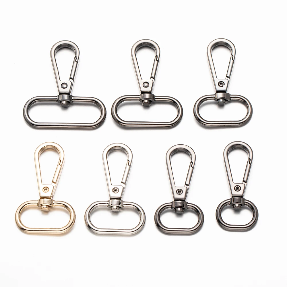 5pcs 14/16/20/25/32/38mm Swivel Lobster Clasp Keychains Closure For Rotating Hook Key Fob Carabiner Bag Making Supplies Crafts