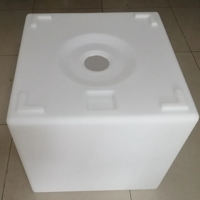 Plastic Cubes Shell Case, Bar Table, Outdoor, Plastic PE, Cube Stool, D20cm, D25cm, D30cm, 40cm, 43cm, 50cm, 60cm, 1Pc