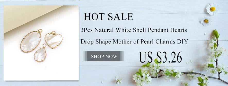 3PC Fashion Natural Shell Angel Wings Charms Black Mother of Pearl Shell Pendant for Women Necklace Earring Jewelry Making Gift