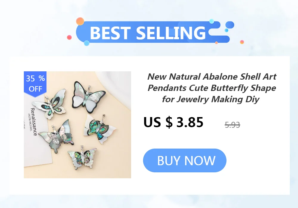 3PC Fashion Natural Shell Angel Wings Charms Black Mother of Pearl Shell Pendant for Women Necklace Earring Jewelry Making Gift
