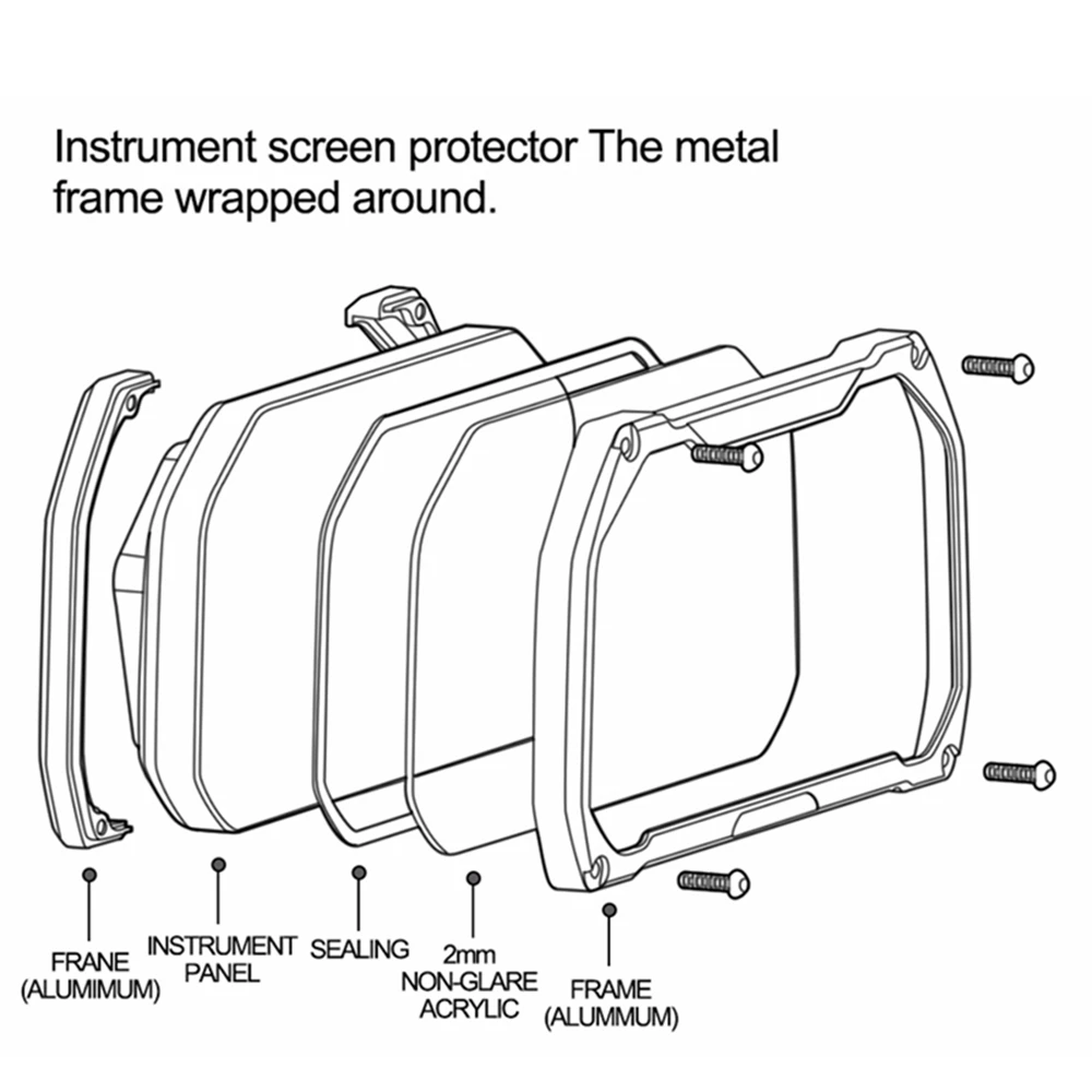 NEW For BMW S1000RR S1000XR 2020- Motorcycle Meter Frame Cover Screen Protector Protection Parts 2020-2024 S 1000 RR XR