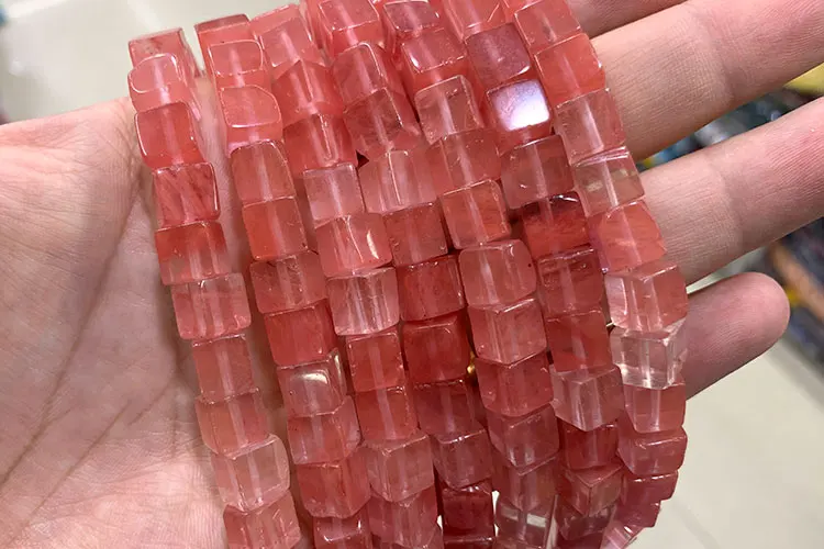 Wholesale 8*8mm Square Tiger Eye Turquoises Crystal Jades Natural Cube Stone Beads For Jewelry Making DIY Bracelet Accessories