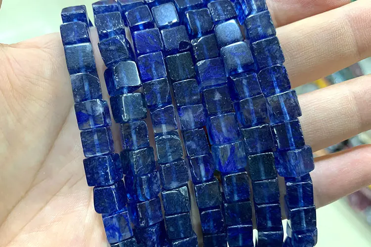 Wholesale 8*8mm Square Tiger Eye Turquoises Crystal Jades Natural Cube Stone Beads For Jewelry Making DIY Bracelet Accessories