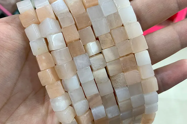 Wholesale 8*8mm Square Tiger Eye Turquoises Crystal Jades Natural Cube Stone Beads For Jewelry Making DIY Bracelet Accessories