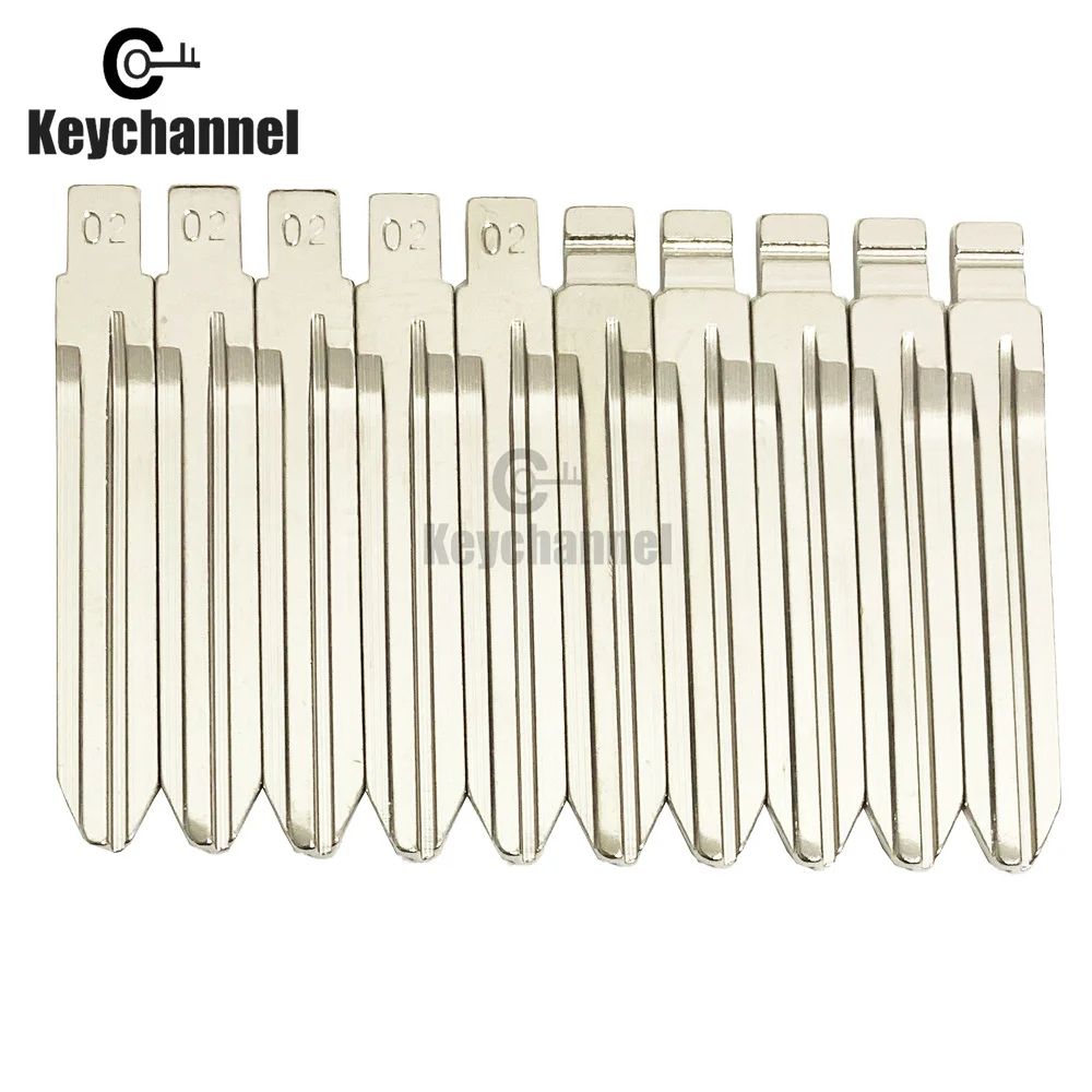 10PCS/lot Universal Car Key Blade TOY43 02# KD Flip Remote Blank for KD KEYDIY Xhorse for Toyota Camry Corolla Hilux RAV4