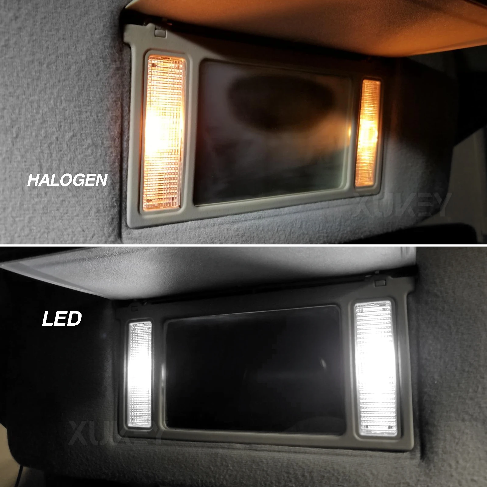 Apktnka 4x 28mm 29mm 6614F LED Light Bulbs Car Interior Vanity Mirror Lights Sun Visor Map Lighting Lamps 6615F 6612F 3021 3022