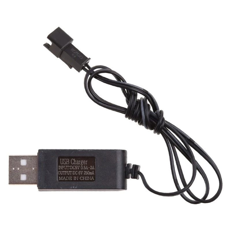 USB 6V 250mA NiMh/NiCd Battery USB Charger for 5S NiMh/NiCd Battery Packs, SM 2P Electric Toy Charger for RC Racing RC Car Truck