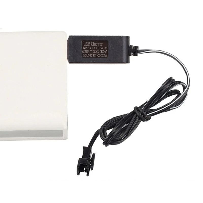 USB 6V 250mA NiMh/NiCd Battery USB Charger for 5S NiMh/NiCd Battery Packs, SM 2P Electric Toy Charger for RC Racing RC Car Truck