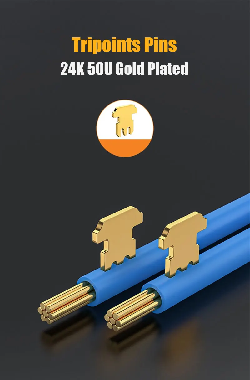 ZoeRax RJ45 CAT6 Pass Through Connectors 1.1mm hole Gold Plated 8P8C Modular Ethernet Network Cable Plug End for Cat6 Cat5e