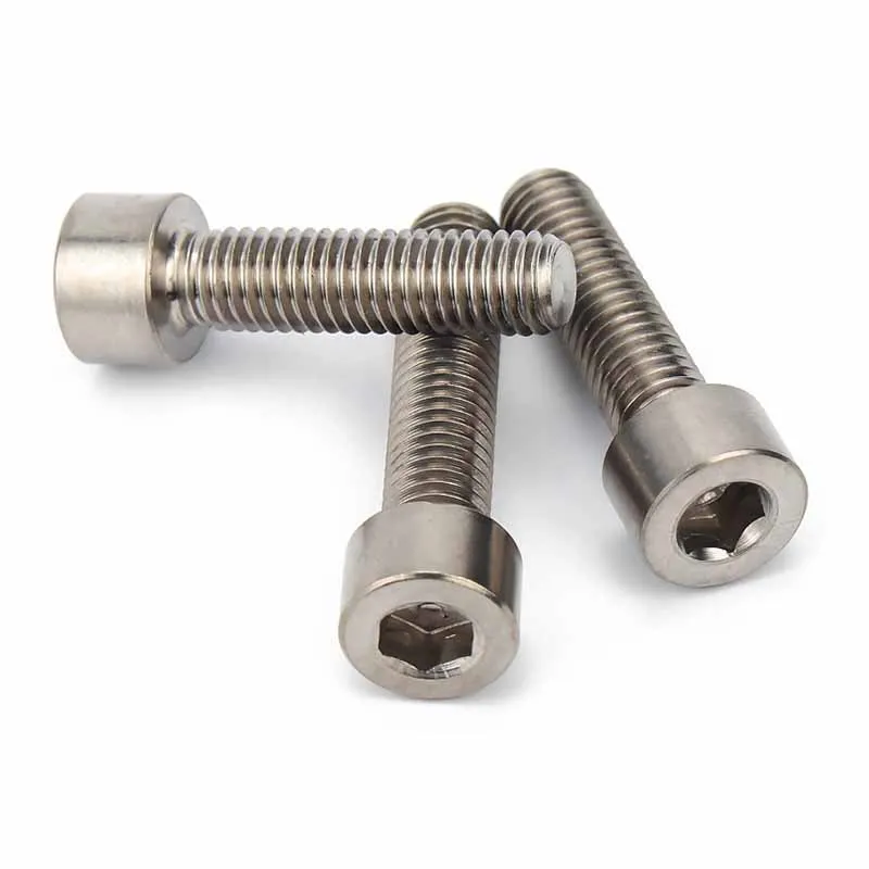 1/2Pcs M1.6 M2 M2.5 M3 M4 M5 M6 M8 M10 M12 TA2 Pure Titanium DIN912 Hexagon Hex Socket Head Cap Allen Bolt Screw Length=3-100mm