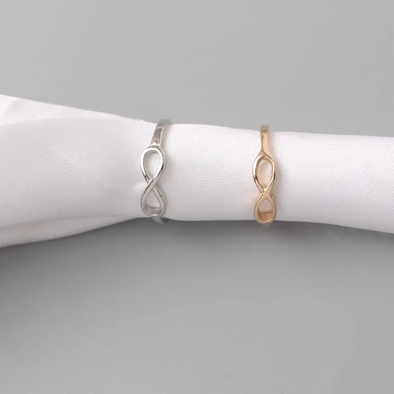 Mini Knot Rings for Women 17mm Round Wedding Rings Silver Color Metal Ladies Rings Fingers Accessories bague femme