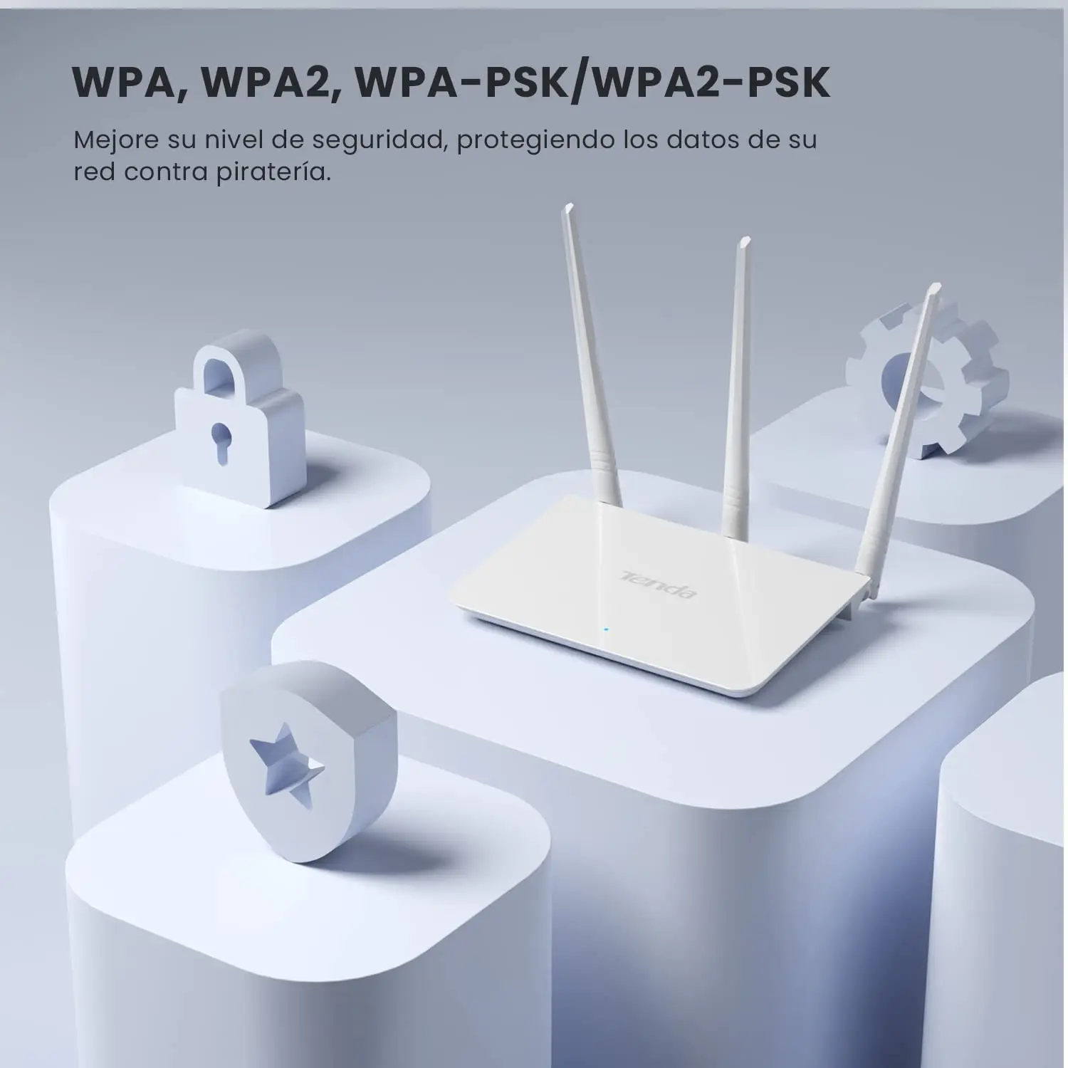 Tenda F3 N300 Wireless Wi-Fi Router with High Power 5dBi Antennas 300Mbps External English System Routers