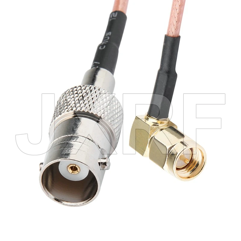 SMA Male to BNC Male RF Coaxial Cable Pigtail SMA Male 90-Degree to BNC Male Right Angle Using RG316 Jumper RFCoaxial Cable