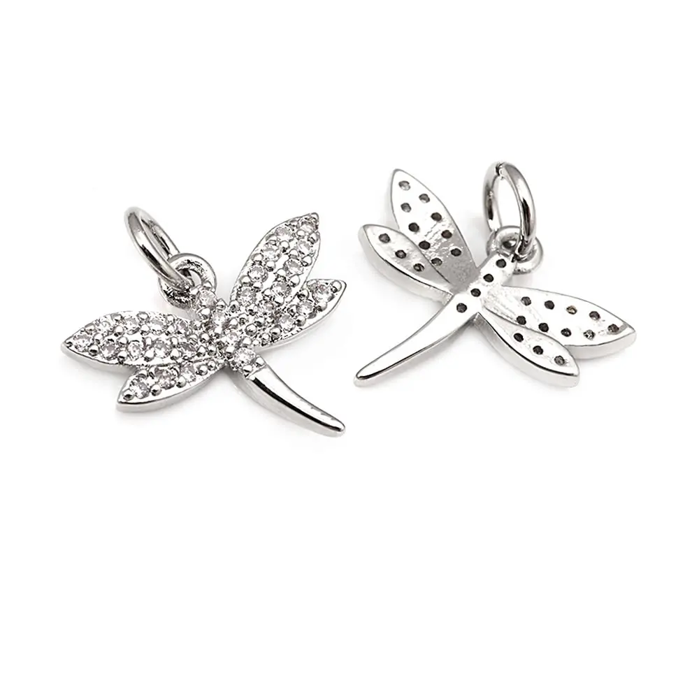 18K Gold Color Brass Dragonfly Charms Pendants High Quality Diy Jewelry Making Supplies Necklace Earrings Accessories for Women