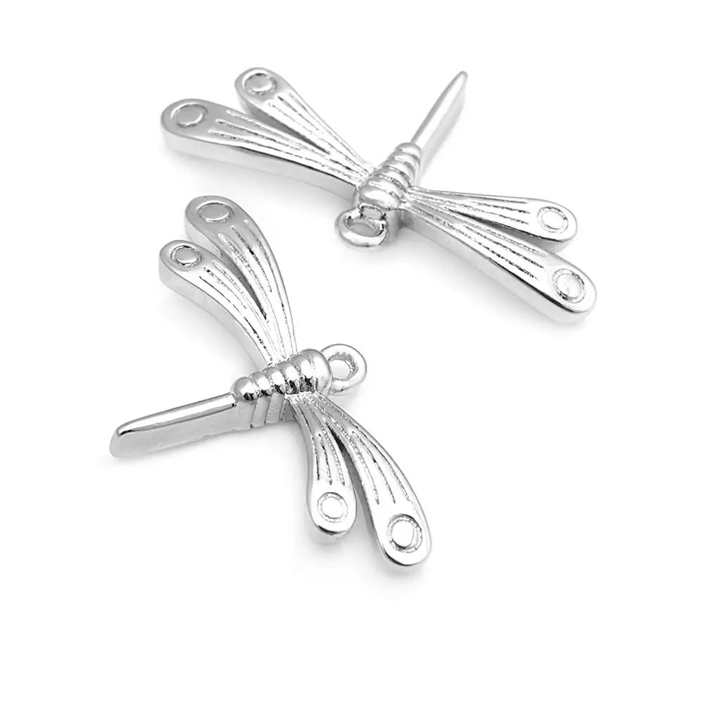 18K Gold Color Brass Dragonfly Charms Pendants High Quality Diy Jewelry Making Supplies Necklace Earrings Accessories for Women