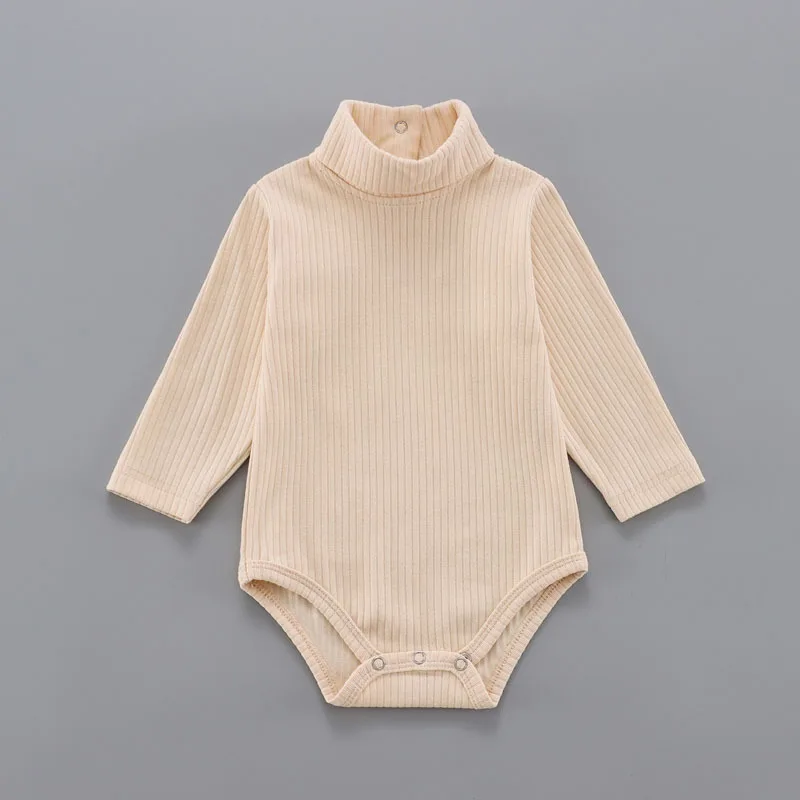 0-18 Months Baby 100%Cotton Clothes New Colors Autumn Winter Baby Girls Bodysuit Newborn Boys Long Sleeve Solid Baby Gifts