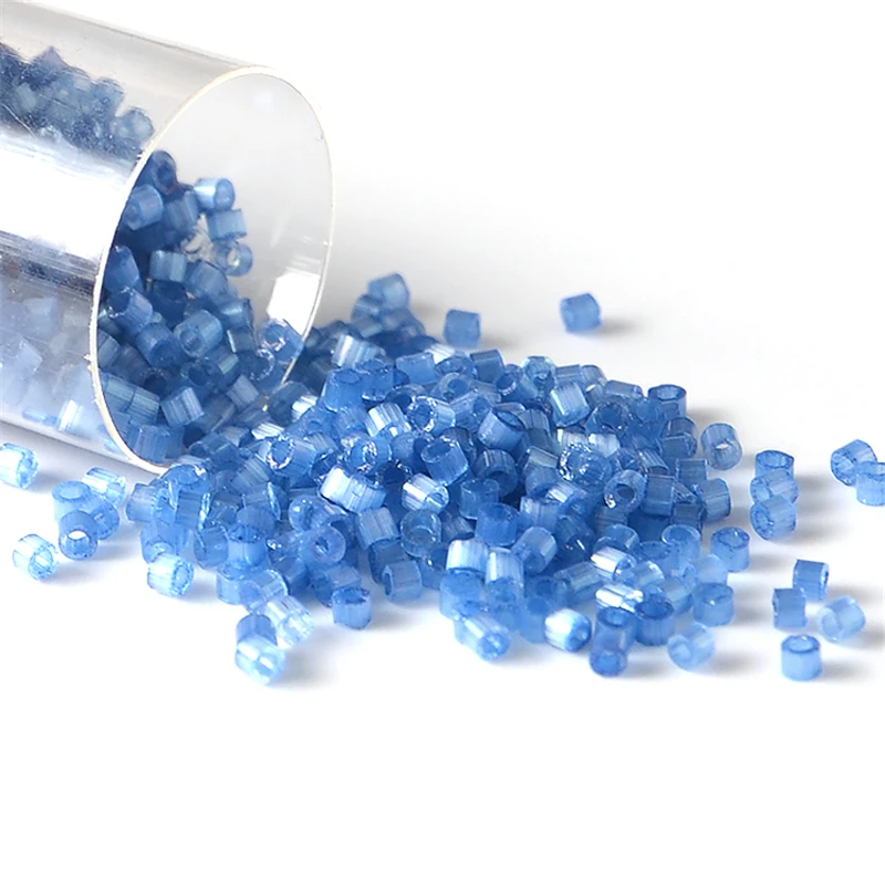 2000pcs/lot 10g 1.6mm Japan Miyuki Delica Beads Silk Color Glass Seed Bead For Needlewor Embroidery DIY Jewelry Making