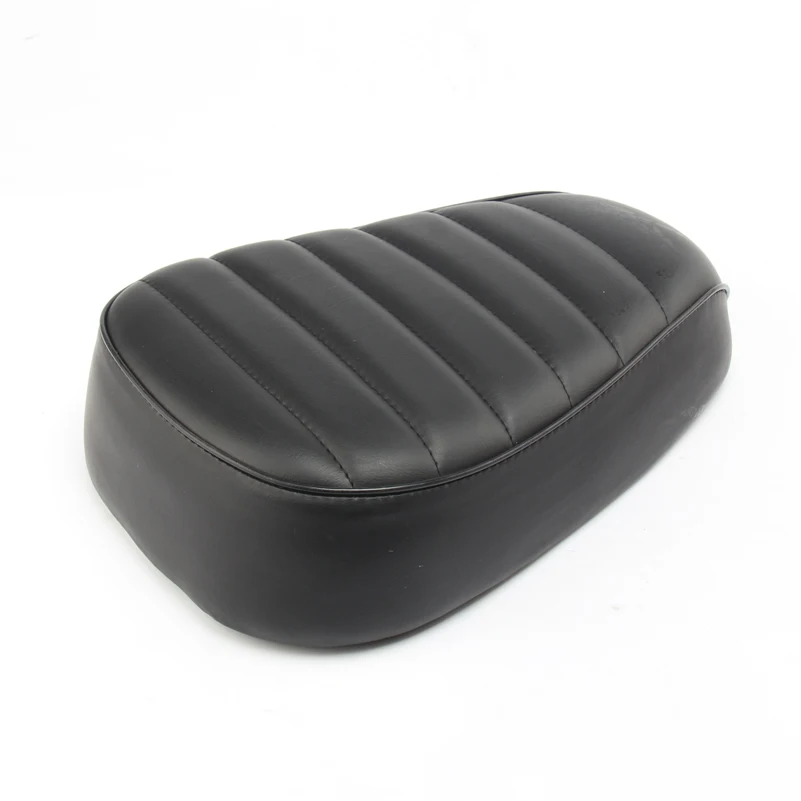 Motorcycle Seat Passenger Sissy Bar Backrest Cushion Pad For Harley Honda Suzuki Kawasaki Electric Scooter Black Leather Seats