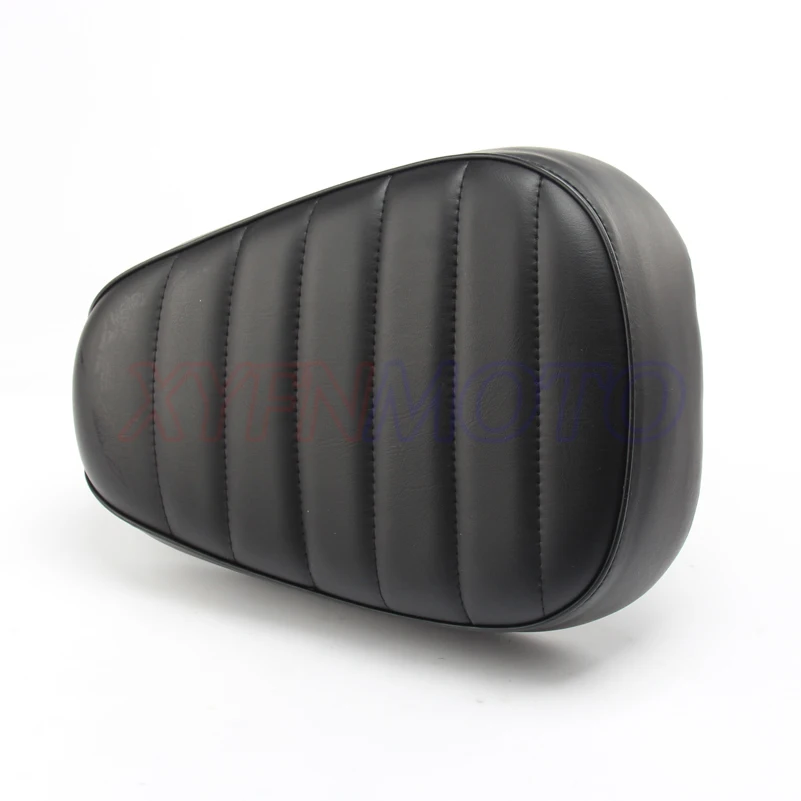 Motorcycle Seat Passenger Sissy Bar Backrest Cushion Pad For Harley Honda Suzuki Kawasaki Electric Scooter Black Leather Seats