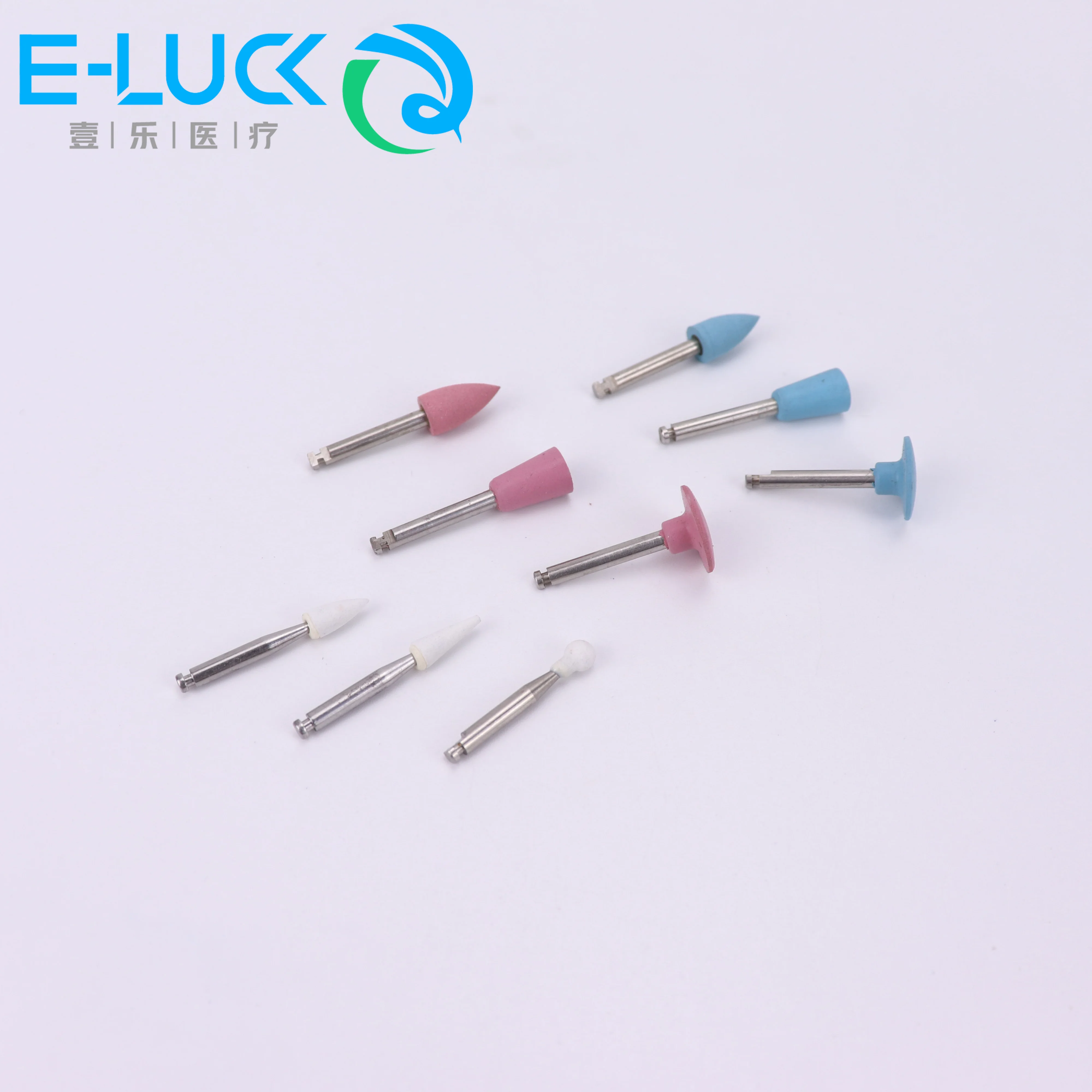 RA0309 Dental Composite Polish Kit Silicone Grinding Heads Teeth Polisher Acrylic Polishing Burs Kit For Low-Speed Handpiece