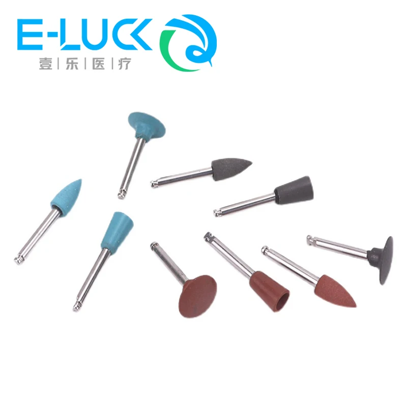 RA0309 Dental Composite Polish Kit Silicone Grinding Heads Teeth Polisher Acrylic Polishing Burs Kit For Low-Speed Handpiece