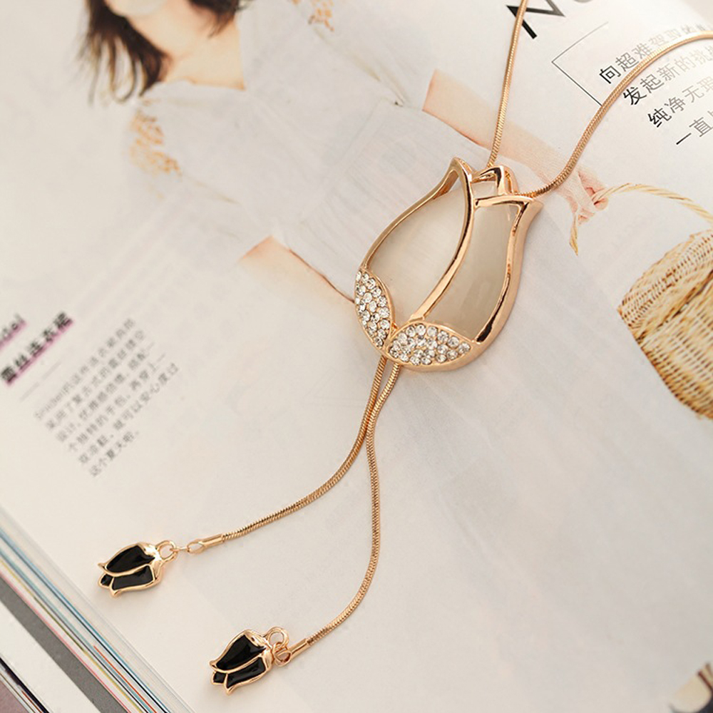 Fashion Elegant Simulated Pearl Choker Necklaces For Women Silver Color Chain Long Necklace Pendant Jewelry Accessories Trendy