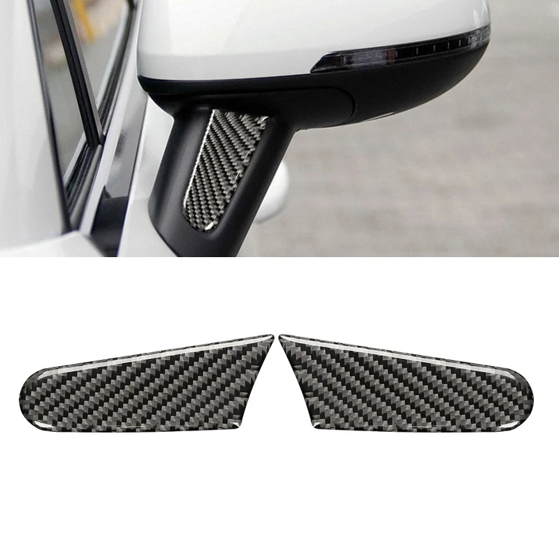 For Porsche Macan Carbon Fiber Rearview Mirror Vehicle Decoration Anti-Scratch Epoxy Protector Sticker Cover Trim Auto