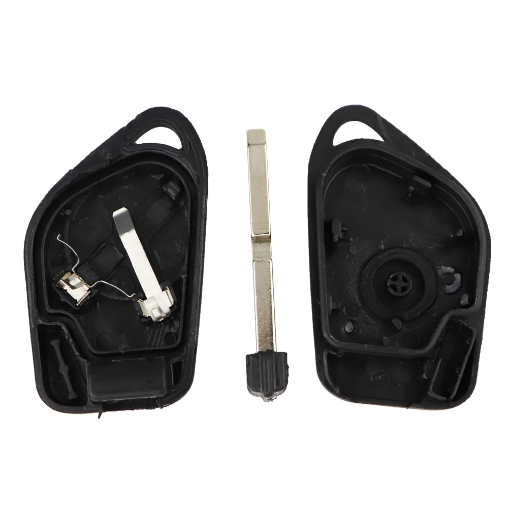 YIQIXIN 1 Button Remote Car Key Shell For Citroen For Peugeot 106 205 206 306 405 406 Fob Cover Case Replacement Uncut 406 Blade