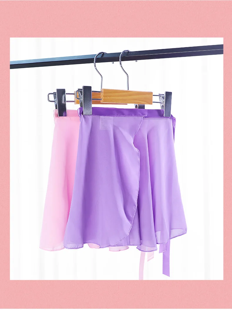 Women Ballet Skirts Lace-up Chiffon Skirts Dance Skirts Adults Girls Leotards Skirt Ballet Practice Dancing Miniskirts Tutu