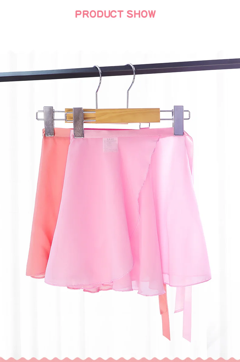 Women Ballet Skirts Lace-up Chiffon Skirts Dance Skirts Adults Girls Leotards Skirt Ballet Practice Dancing Miniskirts Tutu