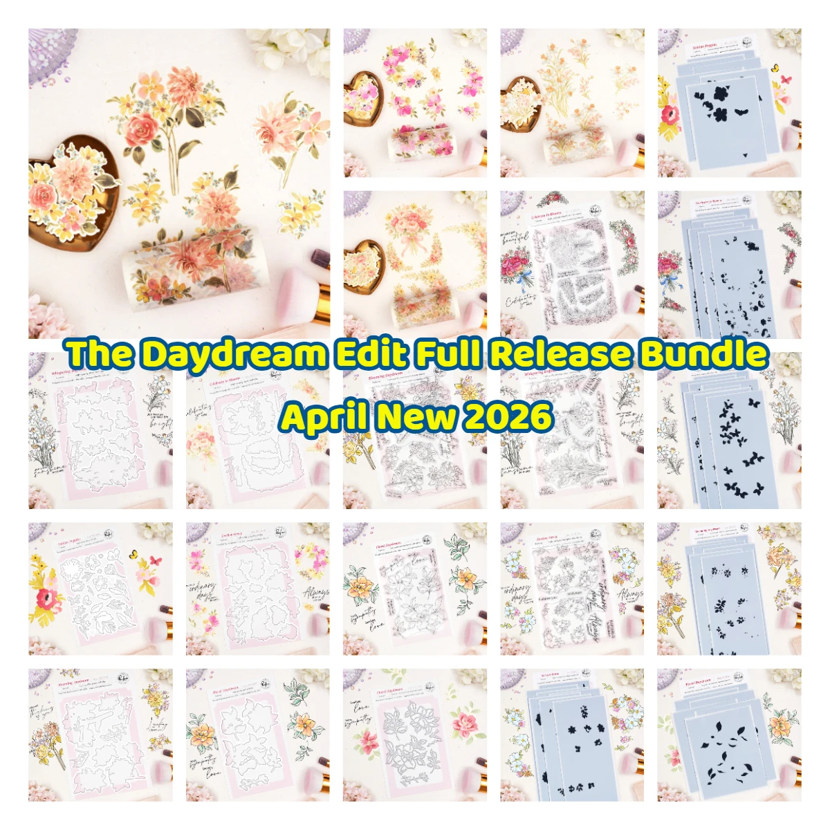The Simple Things Full Release Bundle Metal Cutting Dies Stamps Stencil Scrapbook DIY Album Dragonfly Dreams Press Plate Craft