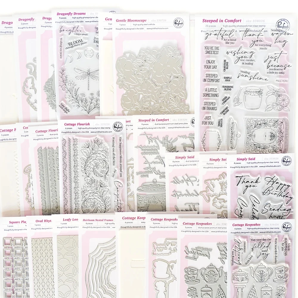 The Simple Things Full Release Bundle Metal Cutting Dies Stamps Stencil Scrapbook DIY Album Dragonfly Dreams Press Plate Craft