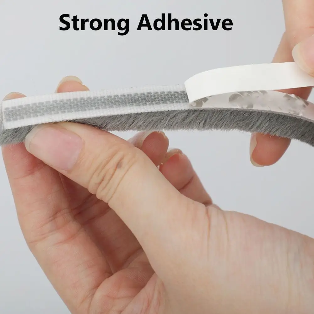 5M Brush Strip Self Adhesive Door Window Sealing Strip Door Window Windproof Anti Insect Strip Gasket Home Living Supplies