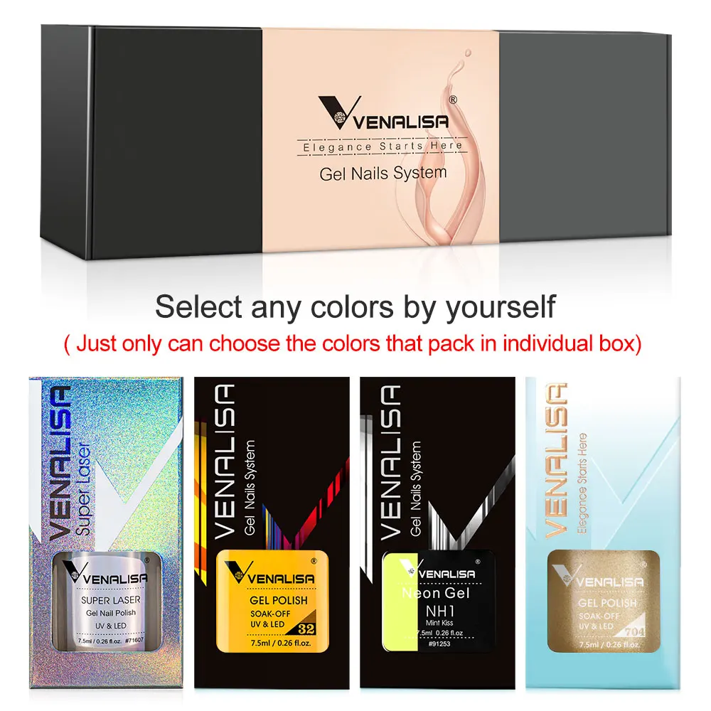 Venalisa Reflective Glitter Nail Gel Polish Neon Color Full Coverage Pigment Nail Art Manicure Soak Off Enamel UV Gel Varnish