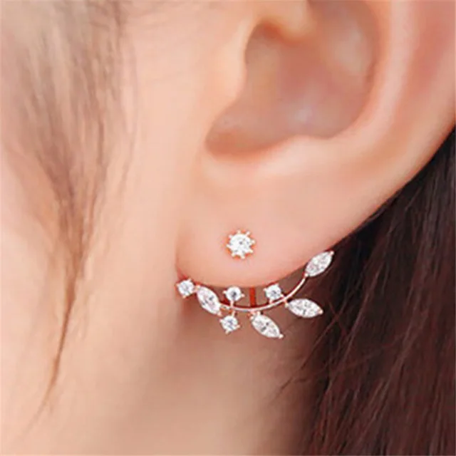 Luxury Crystal Flower Drop Dangle Earrings for Women Fashion Statement Wedding Ear Jewelry Accessory Pearl Party Wholesale