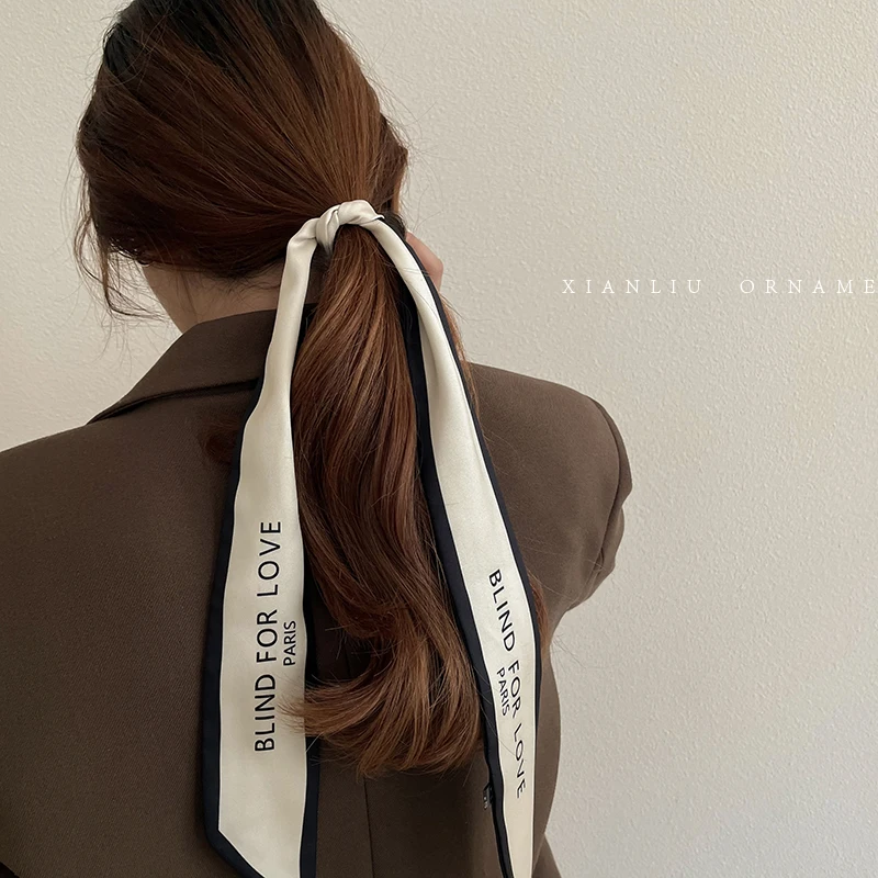 New Luxury Brand Scarf Tarot Women Scarf Bag Hair Skinny Silk Scarves Design Foulard Neckerchief Headband For Ladies