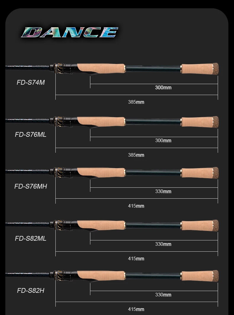 PURELURE DANCE S822H ML H Spinning Rod For Bass High Carbon Long Throwing Fishing Rod In FUJI Accessories, Plus Spinning Reel