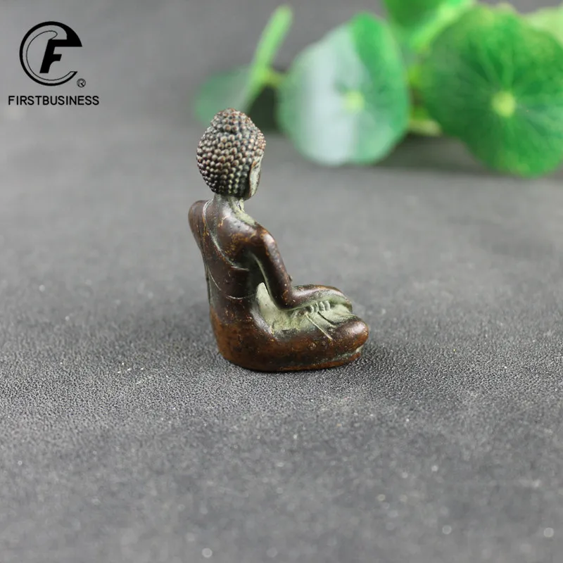Exquisite Pure Copper Buddha Ornaments Trumpet Home Decoration Shakyamuni Brass Car Statues Bronze Buddha Figurines Gifts