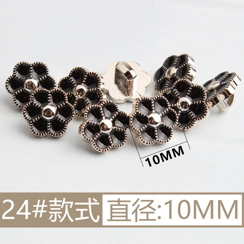 New Arrival Rhinestone Pearl Plastic Buttons For Shirt Clothes Coat Cardigan Sweater 10PCS/Lot 10MM/11MM KD912