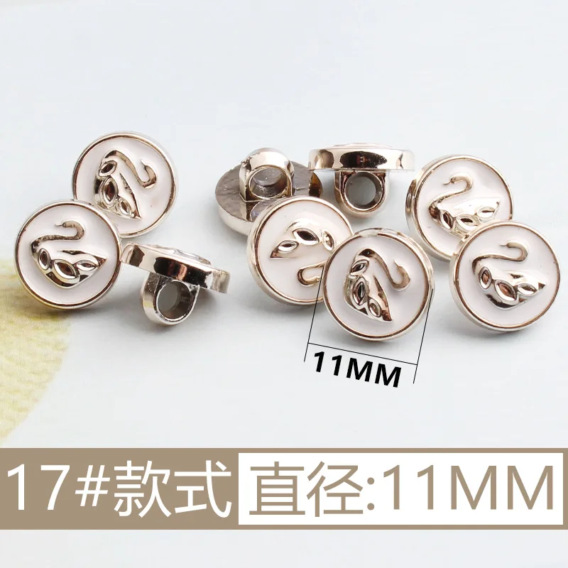 New Arrival Rhinestone Pearl Plastic Buttons For Shirt Clothes Coat Cardigan Sweater 10PCS/Lot 10MM/11MM KD912